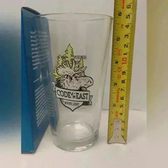 Moosehead Light Beer Glass  Code of the East **New - Picture 7 of 9